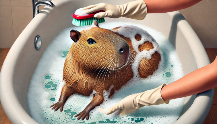 Capybara Cleaning Tycoon 🧽