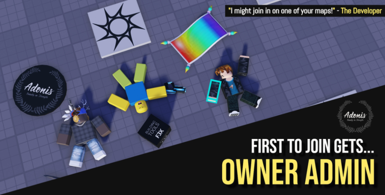 first to join gets owner admin! - Roblox Strategy Hub: Stats, Videos & Power Tips