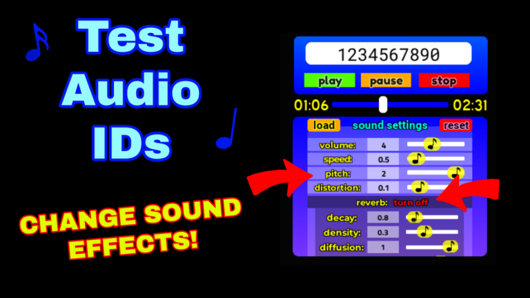 🎶Test Audio IDs! - Roblox Strategy Hub: Stats, Videos & Power Tips