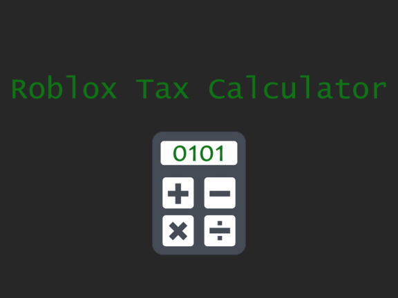 Roblox Tax Calculator